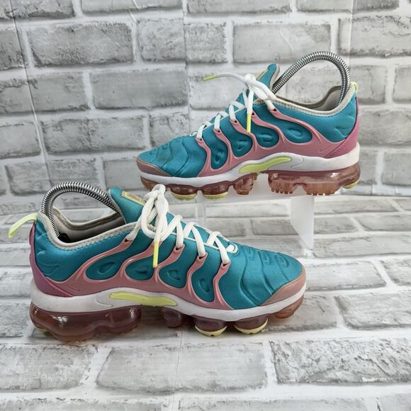 Nike Air Vapormax Plus Easter Blue Teal Volt Pink CW7014-100 Women’s Size 7 - Picture 2 of 12